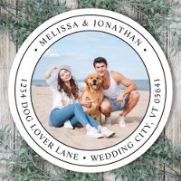 Custom Photo Modern Simple Return Address