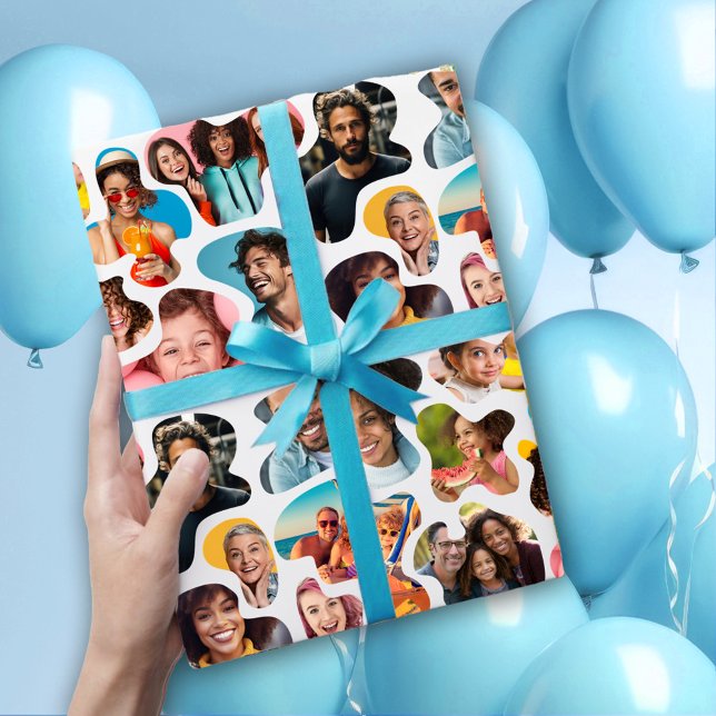 Custom Photo Modern  Wrapping Paper Sheet (Creator Uploaded)