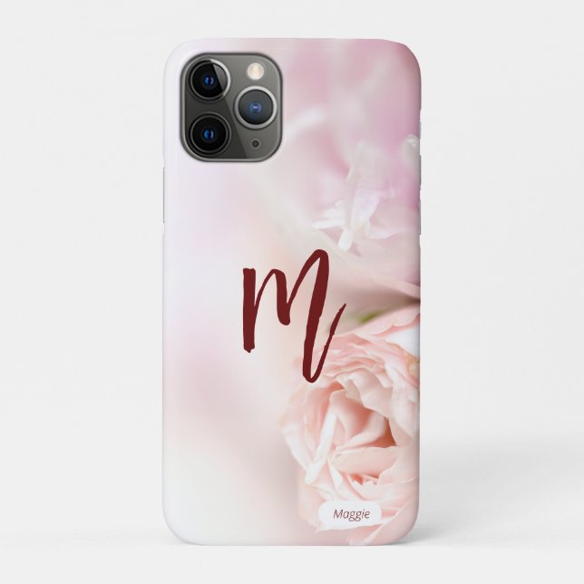 Custom photo Monogram  Case-Mate iPhone Case (Back)