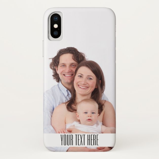 Custom Photo Monogram Case-Mate iPhone Case (Back)