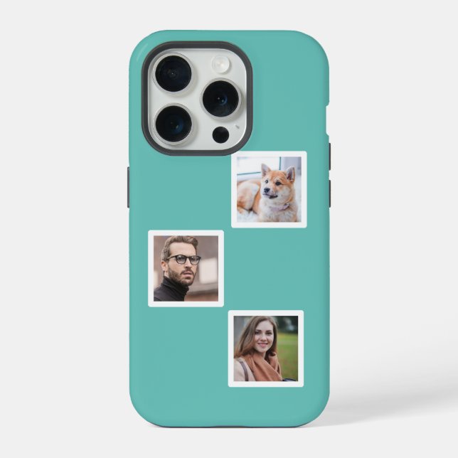 Custom Photo Monogram iPhone Case (Back)