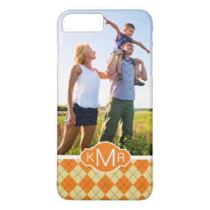 Custom Photo & Monogram Sweater Background iPhone 8 Plus/7 Plus Case