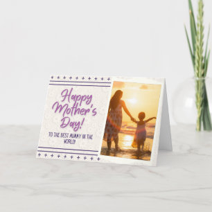 Custom Photo Mother's Day Card