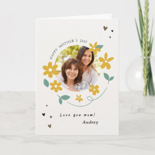 Custom Photo Mothers Day Love You Mum Card