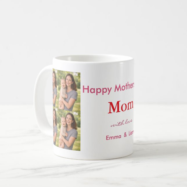 Custom photo Mothers Day Mug (Front Left)