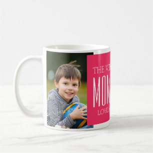 Custom Photo Mother's Day Mug Fuchsia