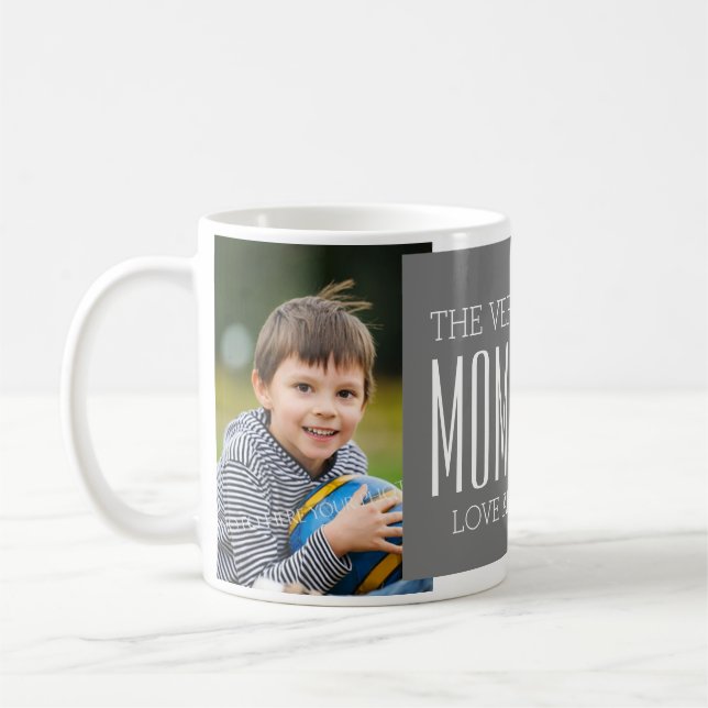 Custom Photo Mother's Day Mug Grey (Left)
