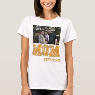 Custom photo Mothers day Sports Mum Basketball Mum T-Shirt
