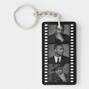 Custom Photo Movie Strip Keychain, Hollywood Film Key Ring