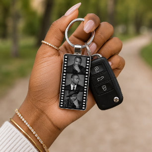 Custom Photo Movie Strip Keychain, Hollywood Film Key Ring