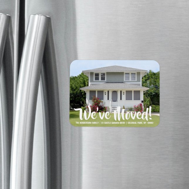 Custom Photo Moving Announcement Enclosure Magnet (Creator Uploaded)