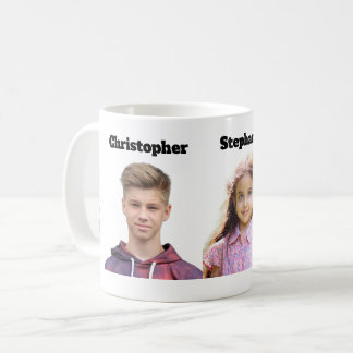 Custom Photo Mug 3 Photo Face Cutout