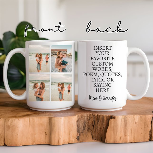 Custom Photo Mug for Mum, Dad, Teacher or Nurse (custom photo mug, personalized quote mug, custom coffee mug, custom saying mug, Custom mug for mom,)