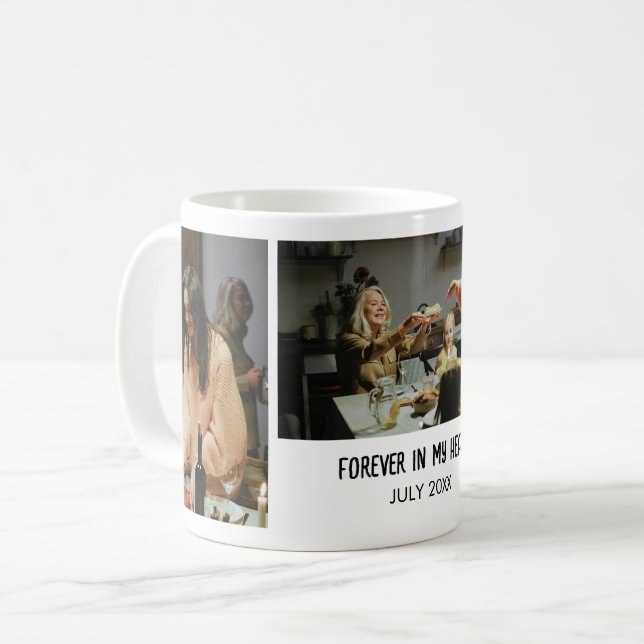 Custom Photo Mug with Personal Message and Date (Front Left)