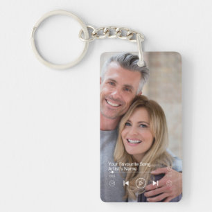 Custom Photo & Music Playlist Key Ring