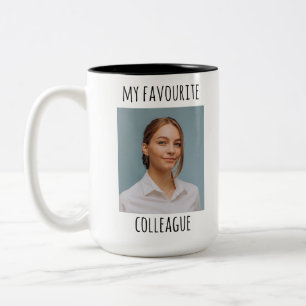 Custom Photo My Favourite Colleague Two-Tone Coffee Mug