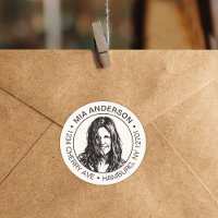 Custom Photo, Name and Return Address