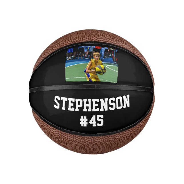 Custom Photo Name Basketball Ball (Front)