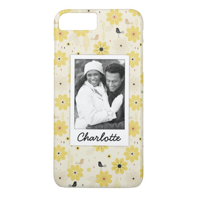 Custom Photo & Name Bird Garden Case-Mate iPhone Case (Back)