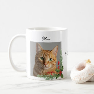 Custom Photo Name Cat or Dog Owner Christmas gift Coffee Mug