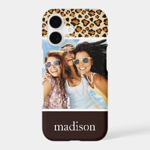 Custom Photo & Name Cheetah skin pattern