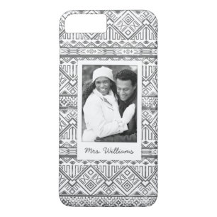 Custom Photo & Name Geometric Aztec Pattern 2 iPhone 8 Plus/7 Plus Case