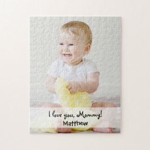 Custom Photo Name I love you mummy  Jigsaw Puzzle