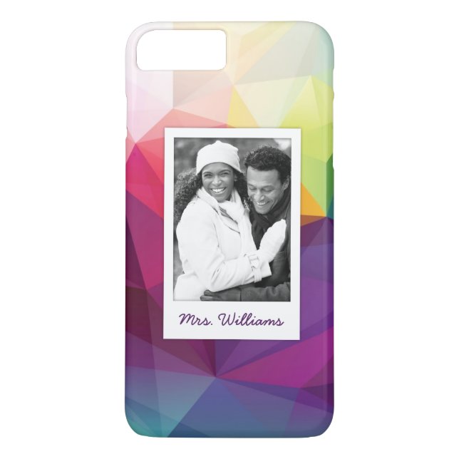 Custom Photo & Name Modern Design Case-Mate iPhone Case (Back)