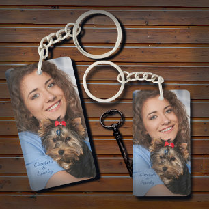 Custom Photo Name Personalise Key Ring