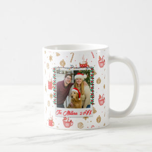 Custom Photo & Name Personalised Merry Christmas Coffee Mug
