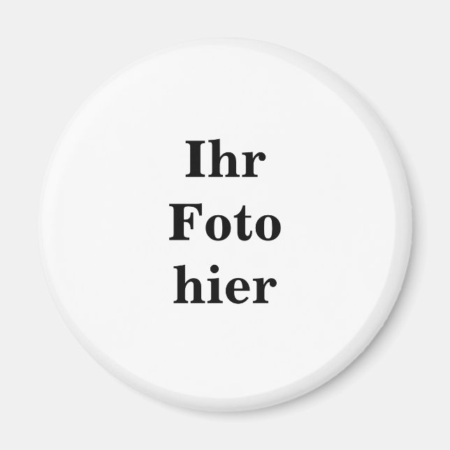 Custom photo name personalized Magnet (Front)