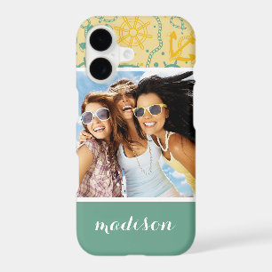Custom Photo & Name Retro Anchor & Ropes