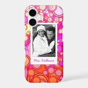 Custom Photo & Name Retro Circles