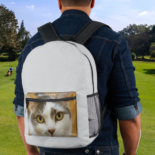 Custom Photo Name Text Personalised Printed Backpack