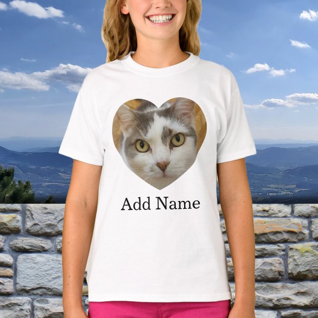Custom Photo Name Text Personalised T-Shirt (Creator Uploaded)