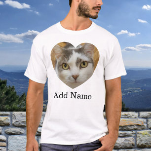 Custom Photo Name Text Personalised T-Shirt
