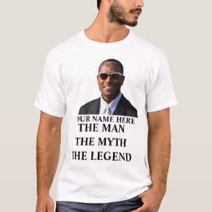 Custom photo name the man the myth the legend T-Shirt