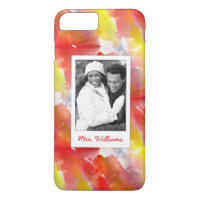 Custom Photo & Name Watercolor Design