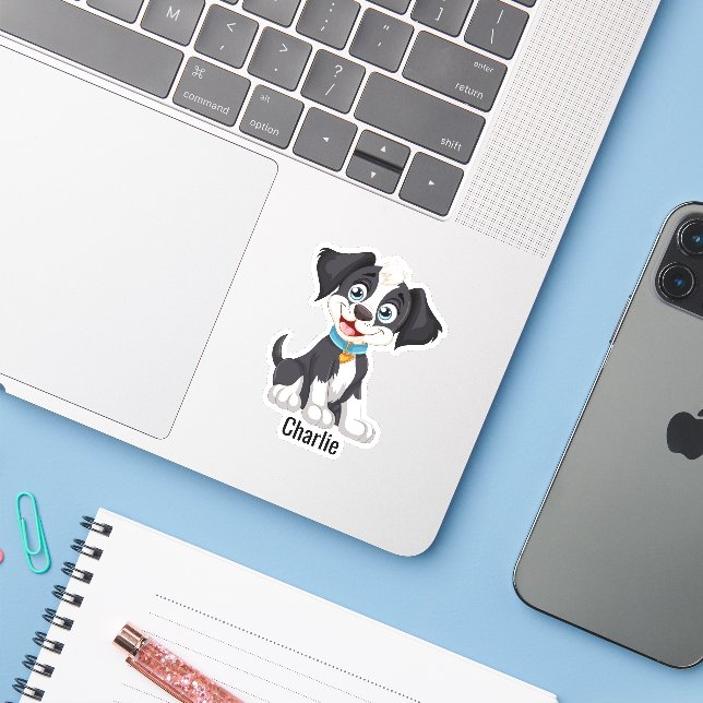 Custom Photo  Name Waterproof Vinyl Stickers (Laptop w/ iPhone)