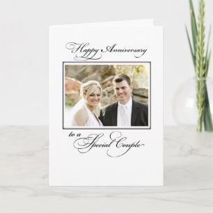 Custom Photo & Name Wedding Anniversary Card