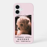 Custom Photo Name Year Funny Cute Dog Phrase Pink
