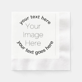 custom photo napkin, your photo and text  napkin