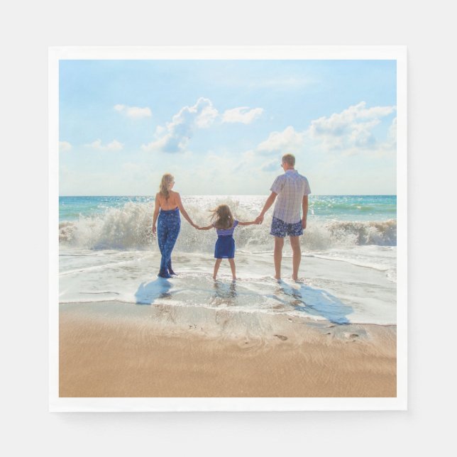 Custom Photo Napkins with Your Favourite Photos (Front)