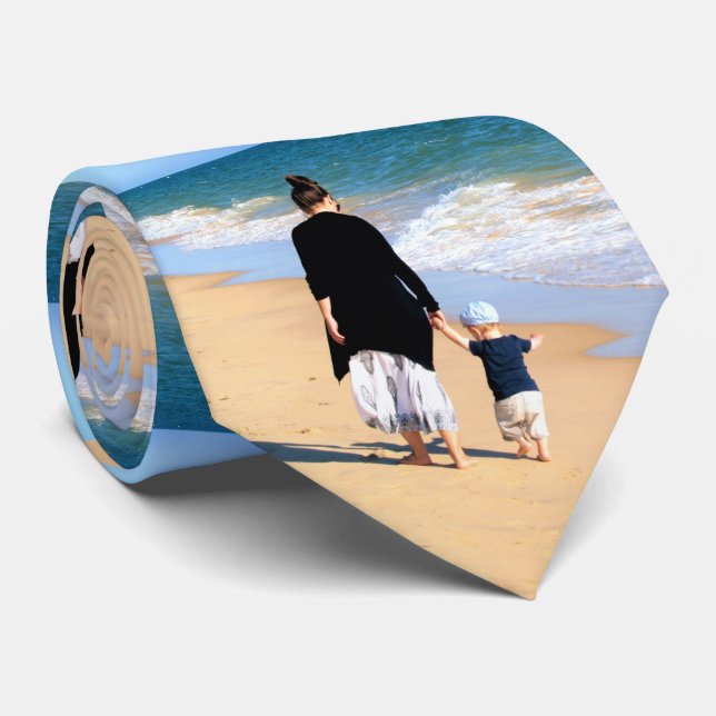 Custom Photo Neck Tie Gift Your Favourite Photos (Rolled)
