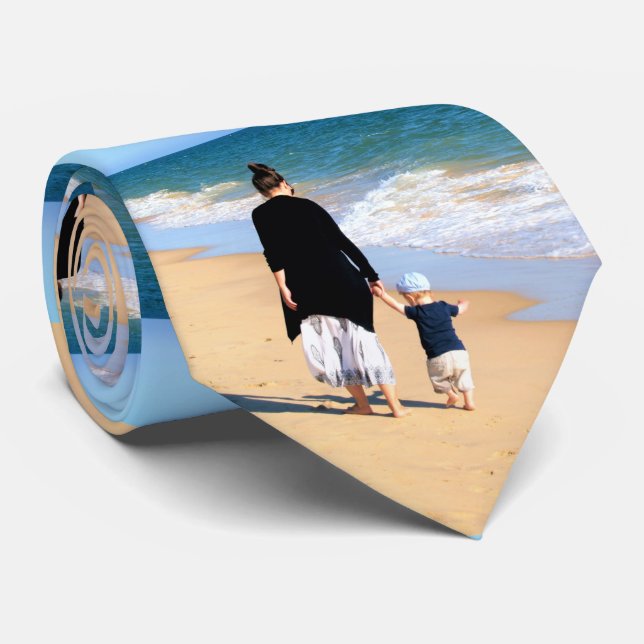 Custom Photo Neck Tie with Your Favorite Photos (Rolled)