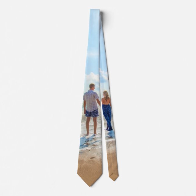 Custom Photo Neck Tie Your Family Photos Gift (Front)