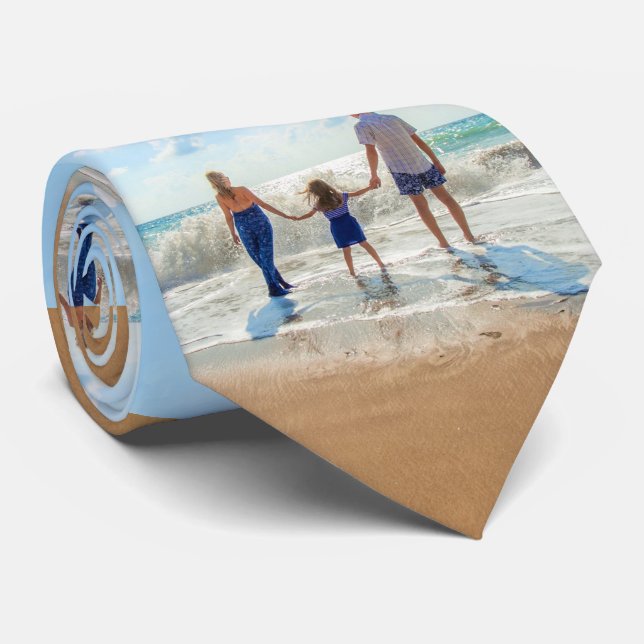 Custom Photo Neck Tie Your Own Design Personalised (Rolled)