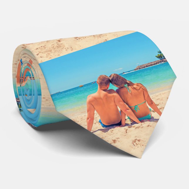 Custom Photo Neck Tie Your Photos Gift (Rolled)