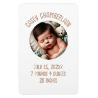 custom photo newborn baby announcement