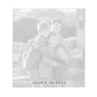 Custom Photo Notepad, Full Photo Black and White
